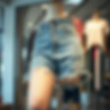 Stylish Plus Size Frayed Denim Shorts A stylish pair of plus size frayed denim shorts displayed on a mannequin