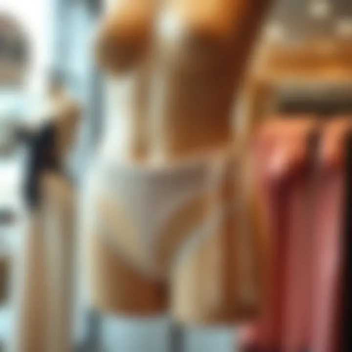 Elegant Design of Plus Size Thong Shapewear Elegant plus size thong shapewear displayed on a mannequin