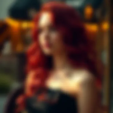 Styling options with red wavy hair extensions