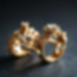 Elegant ring connectors showcasing intricate designs and craftsmanship.