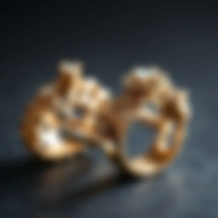 Elegant ring connectors showcasing intricate designs and craftsmanship.