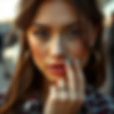 Versatile Styling with Silver Cross Charms Diverse styling options showcasing versatility of silver cross nail charms