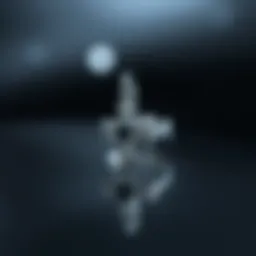 Intricate design of silver cross nail charm reflecting elegance