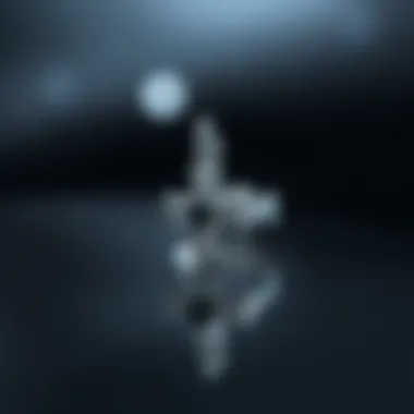 Elegance in Silver Cross Nail Charms Intricate design of silver cross nail charm reflecting elegance