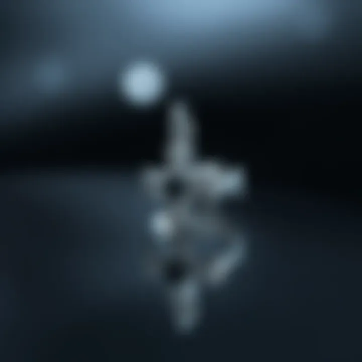 Elegance in Silver Cross Nail Charms Intricate design of silver cross nail charm reflecting elegance