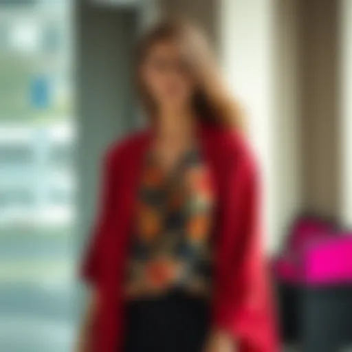 Draped Elegance: The Sleeveless Kimono Cardigan Elegant sleeveless kimono cardigan draped over a stylish outfit