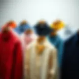 Diverse Color Palette of Casual Shirts An elegant display of solid casual shirts in various colors