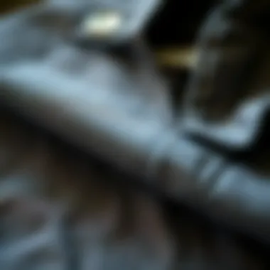 Close-up of high-quality fabric textures for casual shirts