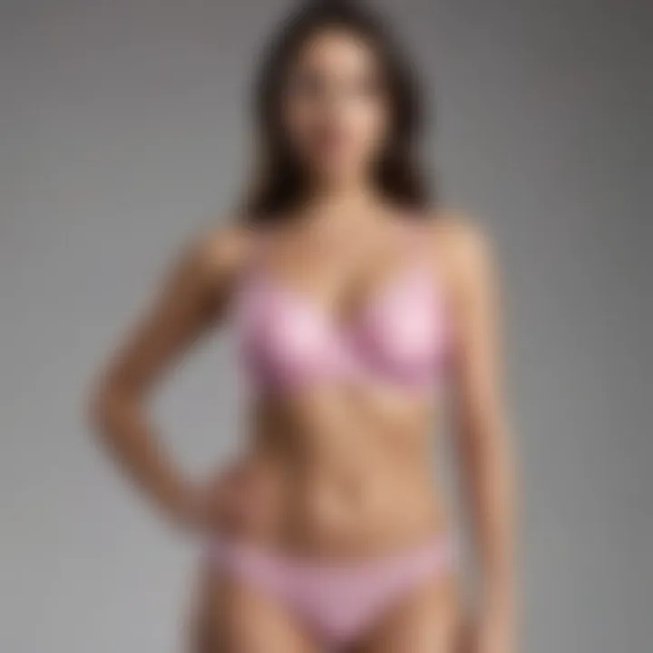 A range of sports bra panty sets designed for different body types