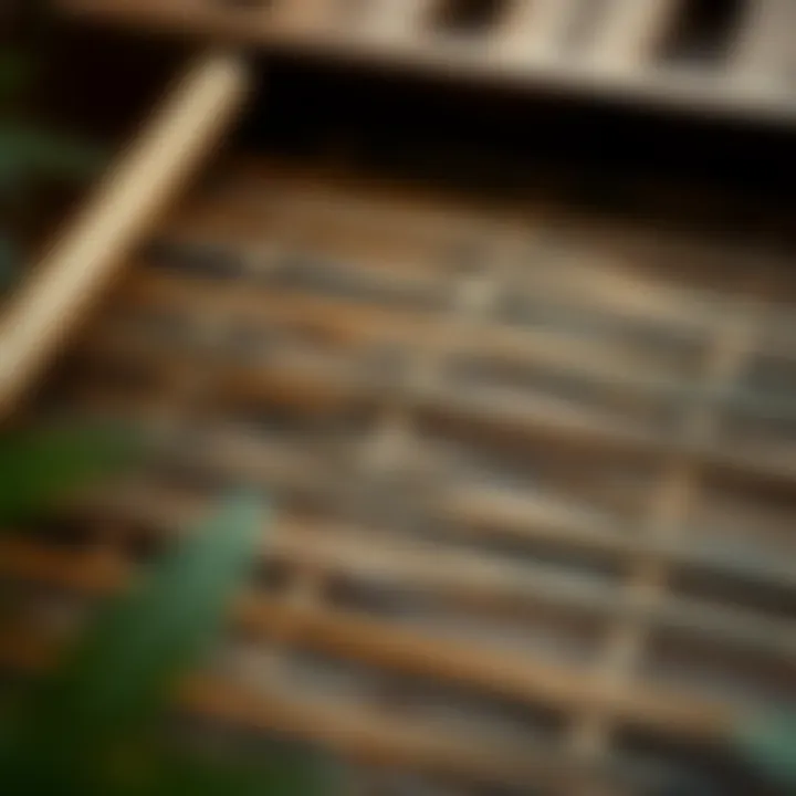 Intricate Texture of Bamboo Material Close-up of the intricate texture of bamboo material