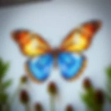 Fashion Innovation Through Natural Inspiration Designer sketch inspired by butterfly wing designs