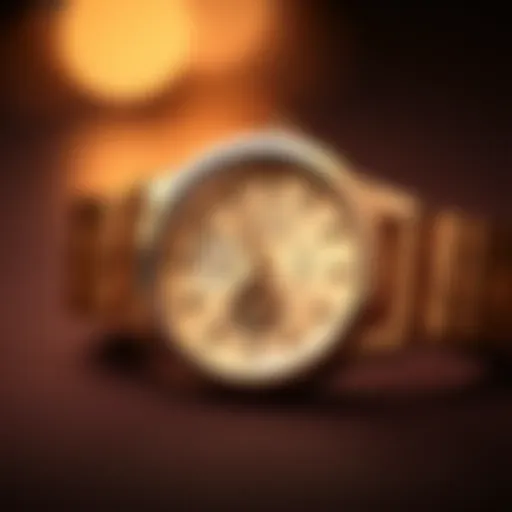 Intricate Design of Anne Klein Rose Gold Watch Sophisticated Anne Klein rose gold watch showcasing intricate design