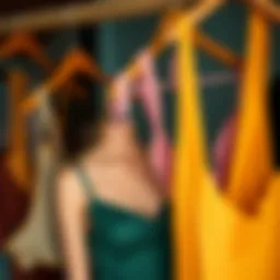 A collection of diverse cami tops showcasing various fabrics and designs