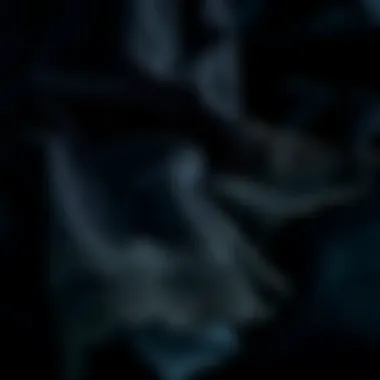 A close-up of luxurious gothic fabrics, showcasing velvet and lace textures