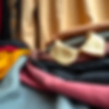 Textiles for the Peter Pan Collar Top A seasonal display of fabrics suitable for Peter Pan collar tops, highlighting texture and color.