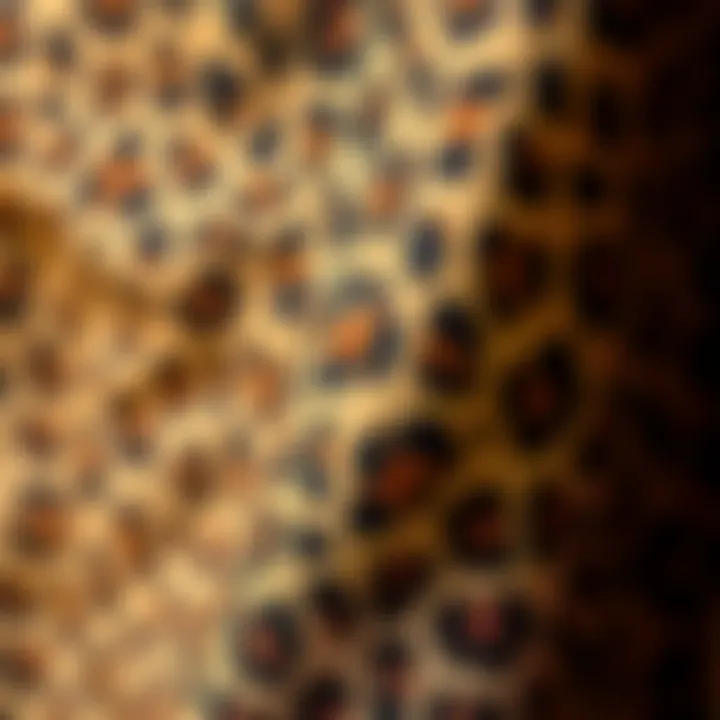 Detailed Look at Luxurious Fabric Texture Close-up of leopard print fabric texture showcasing design intricacies