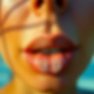 Trendy lip decor styles in fashion