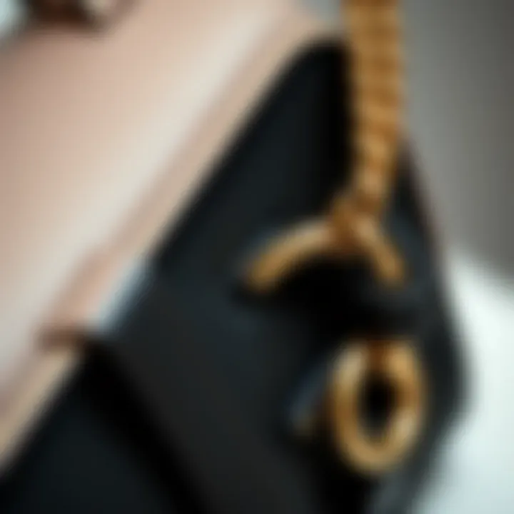 Intricate Detailing of the Bally Crossbody Close-up of the intricate detailing on a Bally crossbody bag