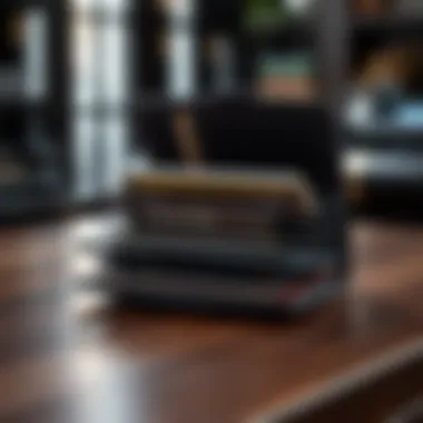 Illustration of wallet compartments showing practical space utilization