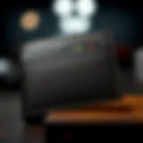 Sleek design showcasing the elegance of carbon fiber bifold wallet