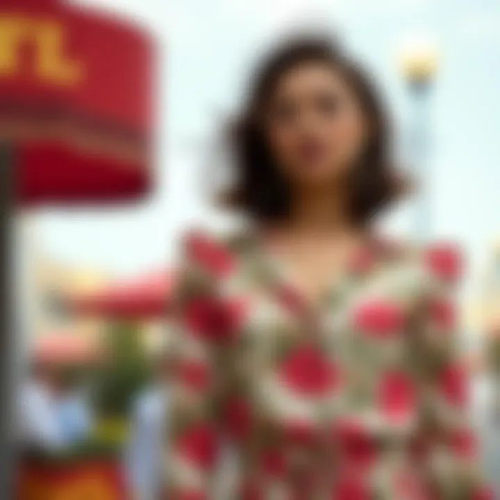 Modern Outfit Inspired by 70s Floral Designs Stylish modern outfit inspired by 70s floral designs