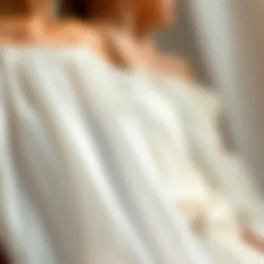 Close-up of fabric textures for summer dresses