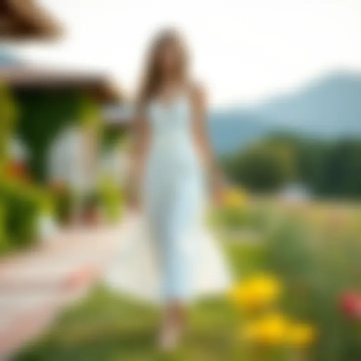 Versatile styles of knee-length white summer dresses for different occasions