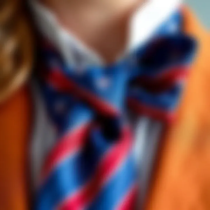 Vibrant Color Contemporary Ascot Tie Contemporary ascot tie in vibrant colors