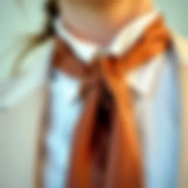 Luxurious Fabric Ascot Tie Elegant ascot tie in luxurious fabric