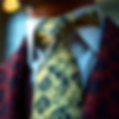 Intricate Patterned Ascot Tie Stylish ascot tie with intricate patterns