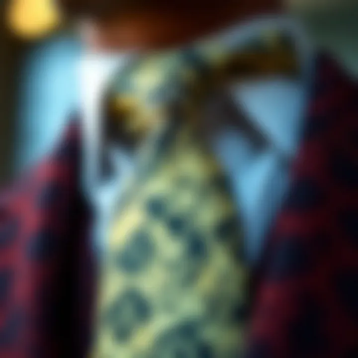 Intricate Patterned Ascot Tie Stylish ascot tie with intricate patterns