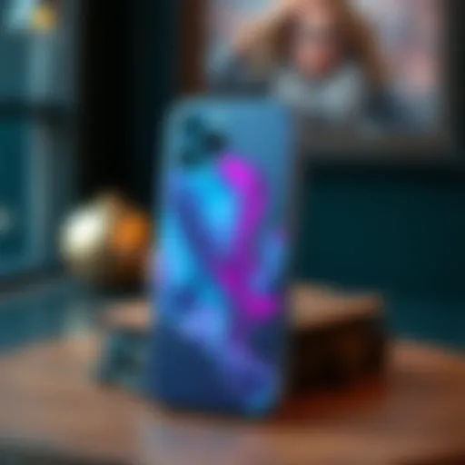 Elegant Ghost Phone Case Design Elegant design of a ghost phone case showcasing its unique patterns and colors