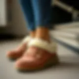 Stylish Design of Fleece Mule Elegant fleece mule showcasing its stylish design