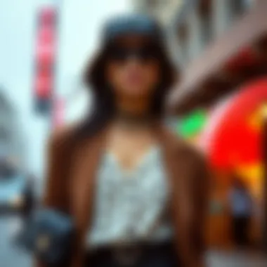 Chic Outfit with Stylish Accessories A chic outfit paired with stylish accessories showcasing personal expression.