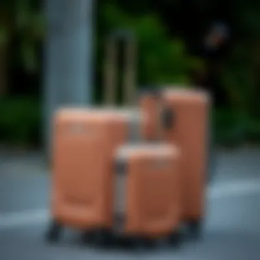 Practical features of the Oxford luggage set showcased