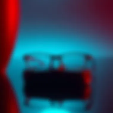 Geometric Elegance in Nose Glasses Holders An elegant nose glasses holder designed with a unique geometric pattern.