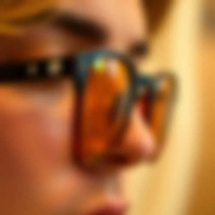 Artistry in Detail: Craftsmanship of Nose Glasses Holders A close-up view of a nose glasses holder showcasing intricate craftsmanship.