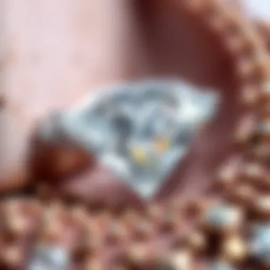 Whimsical Diamond Art Piece Close-up of a whimsical diamond art piece