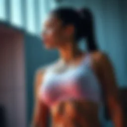 Innovative design of a seamless sports bra