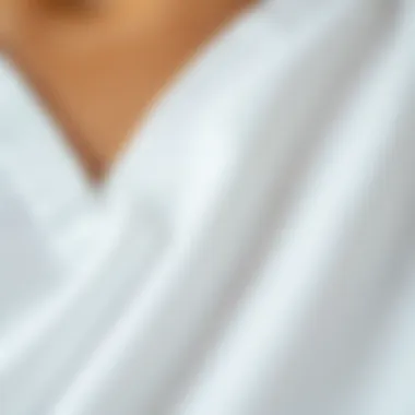 Quality Fabric Texture of Polyester Close-up of fabric texture highlighting polyester material quality.