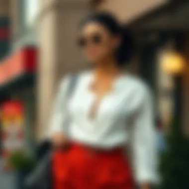 Fashionable Outfit Combinations Fashionable outfit combinations featuring v neck polyester blouses.