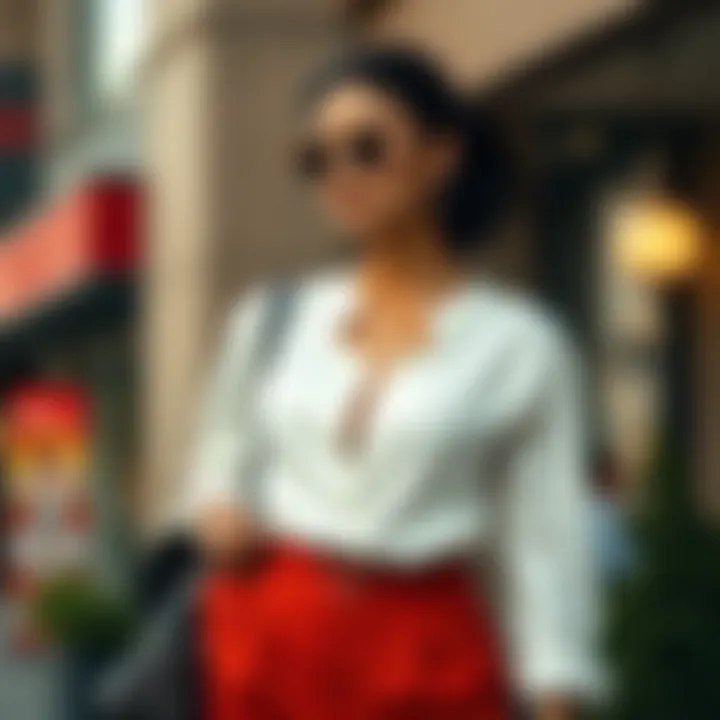 Fashionable Outfit Combinations Fashionable outfit combinations featuring v neck polyester blouses.