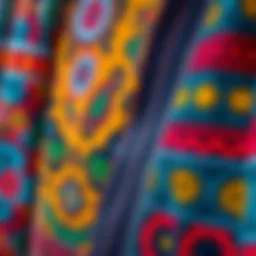 Vibrant patterns of African scrub cloth showcasing cultural heritage