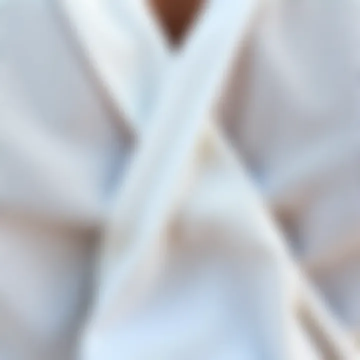 Close-up of criss cross shirt fabric texture