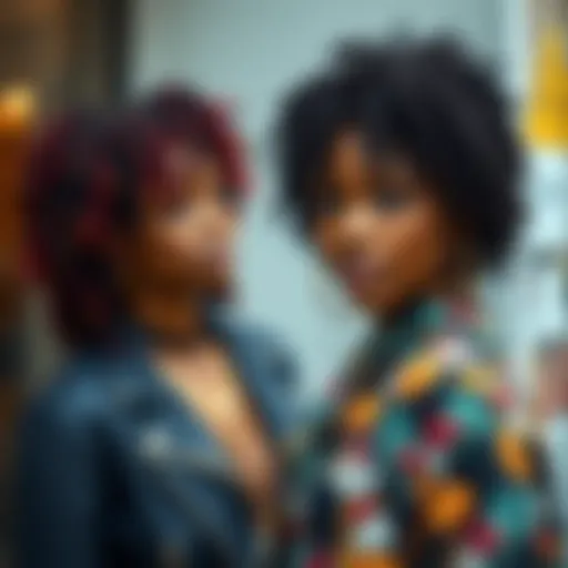 Diverse styling options for short locs wigs