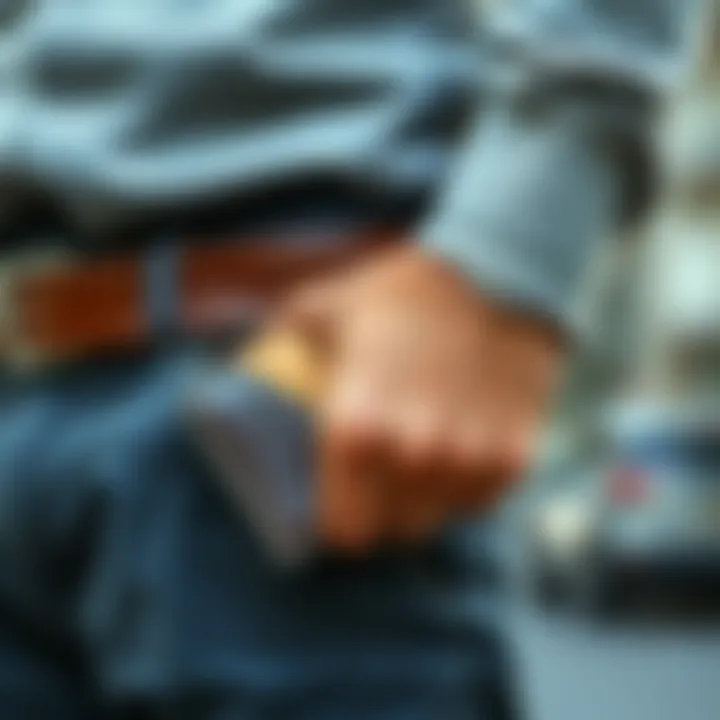 Fashion Forward: Styling Your Wallet Stylish wallet worn with casual attire