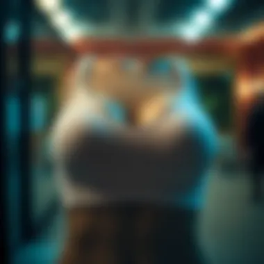 Front view showcasing the sleek design of the Wingslove sports bra