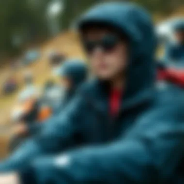 Outdoor activity scene highlighting the versatility of waterproof zipper bags