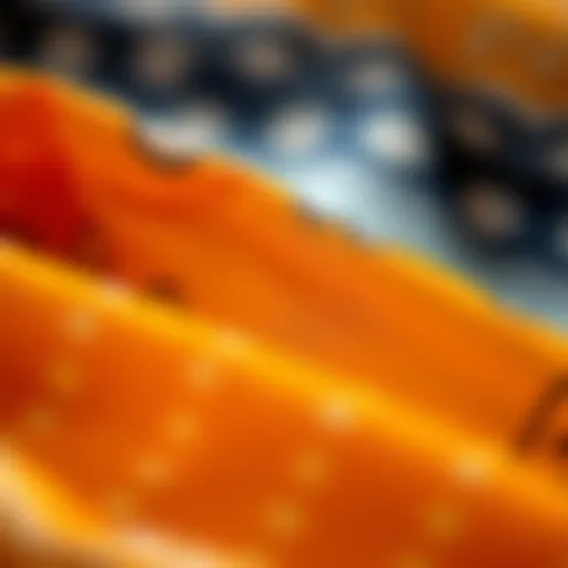 A close-up of UV bandana fabric showcasing its texture and UV protective properties.