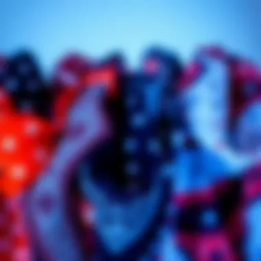 Diverse Patterns of UV Bandanas Different styles and patterns of UV bandanas displayed together, illustrating their variety.